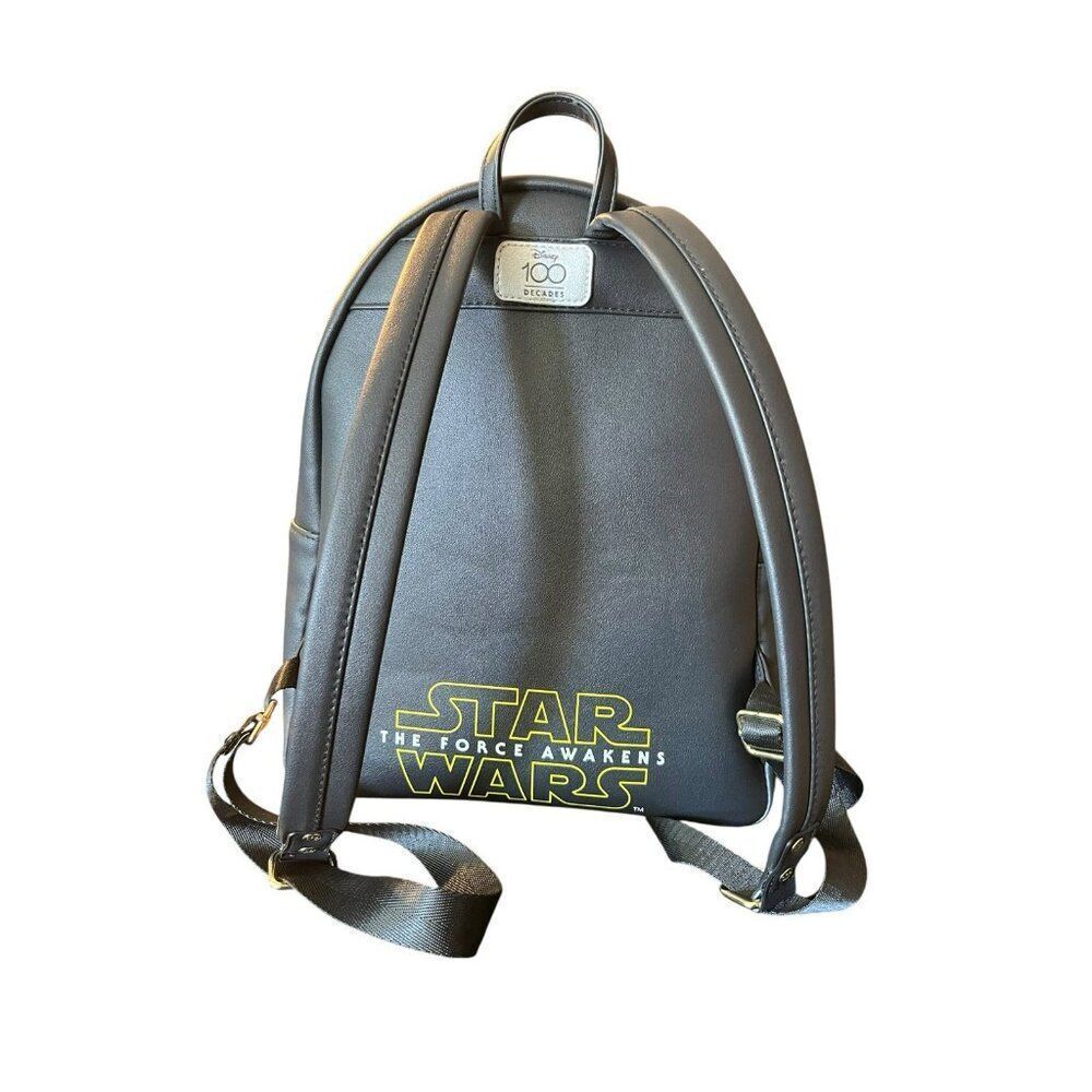 Loungefly Star Wars The Force Awakens Disney Parks 100 Mini Triple Zip Backpack - Picture 5 of 6